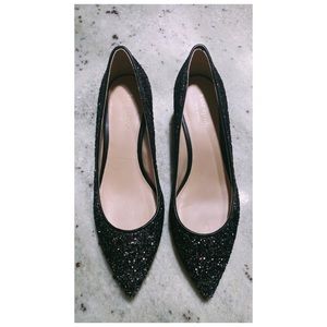 Kate Spade Menorca Shimmer Block Heel Pumps